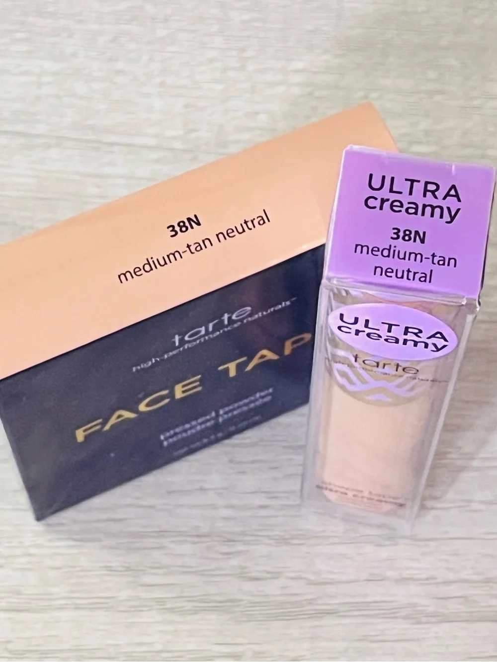 Tarte Shape tape™ creamy concealer & pressed powder in 38N NWT